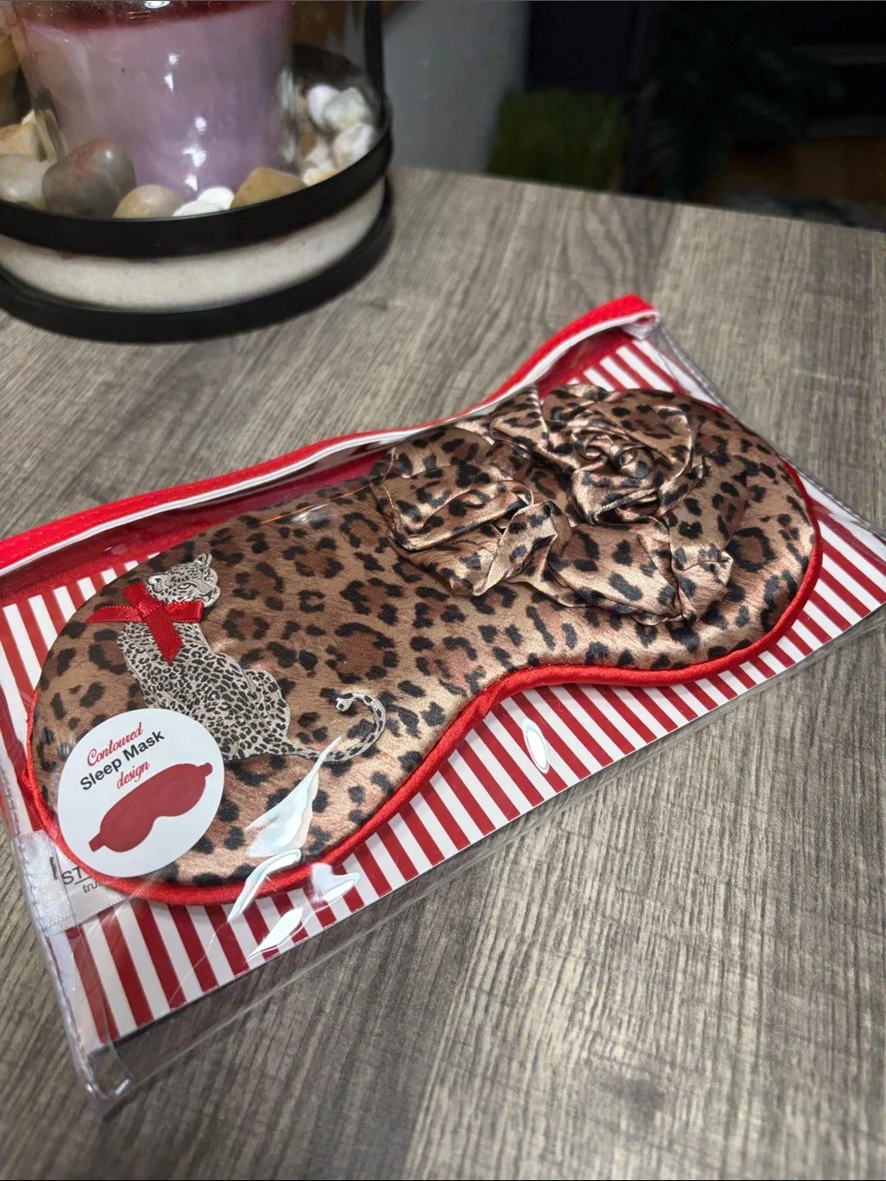 🌻5 for $30🌻 Leopard/Cheetah Print Satin Sleep Mask & Scrunchie Set